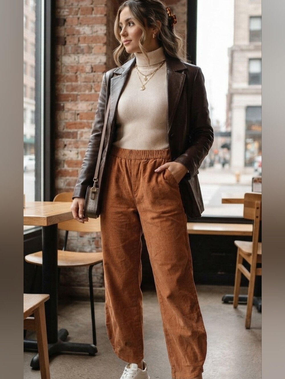 Marine Layer Camel Corduroy Pants Ankle Size M